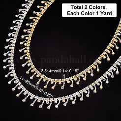 2 Yards 2 Colors Tassel Rhinestone Cup Chains&nbsp;CH-WR0001-01