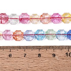 Transparent Crackle Glass Beads Strands&nbsp;GLAA-Q108-03A-M