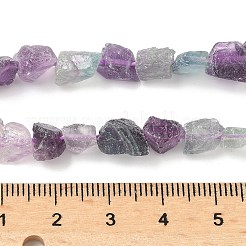 粗い天然蛍石ビーズ連売り  ナゲット  7~12x4~10x3~8mm  穴：1mm  約46~52個/連  15.35~15.94''（39~40.5センチメートル）&nbsp;G-M453-C06