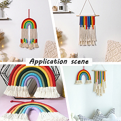 DIY Rainbow Knitting Crochet Tapestry Kit&nbsp;DIY-WH0257-11