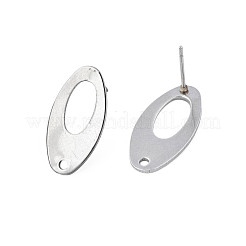 Non-Tarnish 201 Stainless Steel Stud Earring Findings&nbsp;STAS-N095-115