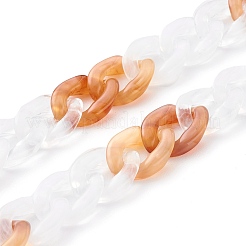 Handmade Acrylic Curb Chains&nbsp;AJEW-JB00943-01