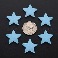 模造ゼリーアクリルビーズ  スター  ライトスカイブルー  20.5x22x5mm  穴：1.8mm  約500個/500g&nbsp;LS-MACR-S373-90-E08