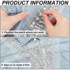 Computerized Embroidery Polyester Sew on Collar Patches&nbsp;DIY-WH0366-71
