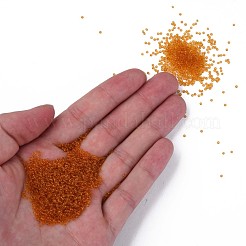 透明チェコガラスシードビーズ15/0個  ラウンド  チョコレート  1.5x1mm  穴：0.5mm  約500 G /袋&nbsp;SEED-N004-004-01