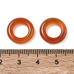 天然カーネリア連結リング  丸いリング  染め＆加熱  15x3.5~4mm  内径：8mm&nbsp;GG-CBA19D0-06B-04