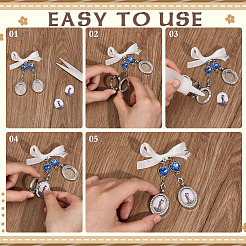 6Pcs Alloy Oval Locket Pendants&nbsp;PALLOY-MA00005