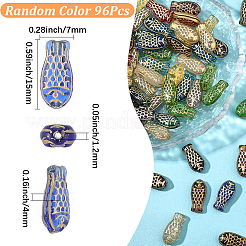 96Pcs 16 Colors Handmade Lampwork Beads&nbsp;LAMP-SC0001-73