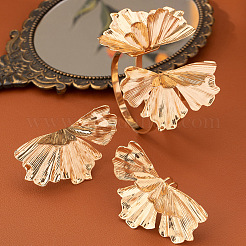 Ginkgo Leaf Alloy Cuff Bangles & Stud Earrings Sets&nbsp;FS-WGAE903-01