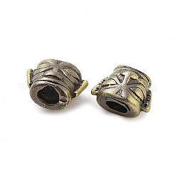 Tibetan Style Rack Plating Brass Bead&nbsp;KK-Q805-21AB