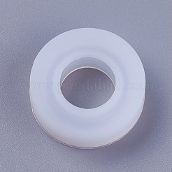 透明なdiyリングシリコンモールド  レジン型  UVレジン用  エポキシ樹脂ジュエリー作り  ホワイト  28x9.5mm&nbsp;X-DIY-WH0128-09B