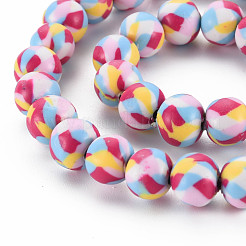 Handmade Polymer Clay Beads Strands&nbsp;CLAY-N008-054-06