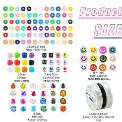 DIY Handmade Polymer Clay & Glass Seed Beads Bracelets Making Kits&nbsp;DIY-YW0011-15