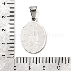 Non-Tarnish 304 Stainless Steel Pendants&nbsp;STAS-C102-09B-P