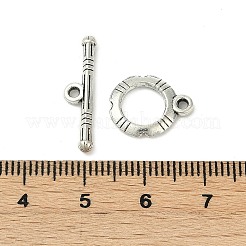 チベット風合金マンテル  アンティークシルバー  鉛フリー及びカドミウムフリーとニッケルフリー  サイズ：リング：14.5x12mm  バー：22x3  穴：2mm.&nbsp;LF0322Y-NF