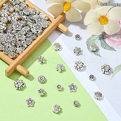 100Pcs 10 Styles Tibetan Style Alloy Beads&nbsp;TIBEB-CJ0001-20