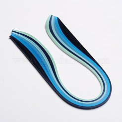 6色クイリングペーパー  ブルー  530x5mm  約120ストリップ /袋  20strips /色&nbsp;DIY-J001-5mm-A05
