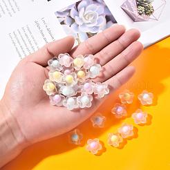 50Pcs 5 Colors Transparent Acrylic Beads&nbsp;TACR-CC0001-03