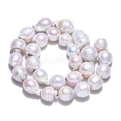 Natural Baroque Pearl Keshi Pearl Beads Strands&nbsp;PEAR-S019-02E