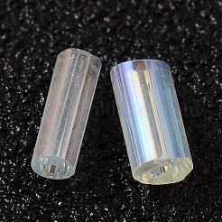 シードビーズ  ラッパ  ab色でabをクリア  1.8 4.5 MMXmm  穴：0.6mm  約14000個/ポンド&nbsp;TSDB4.5mm161