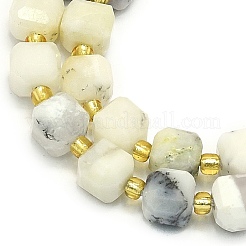 Natural White African Opal Beads Strand&nbsp;G-I376-D44-01