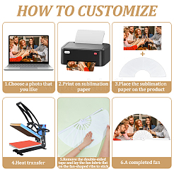 Cloth Hand Held Fan&nbsp;DIY-WH0579-95A
