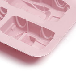食品グレードのシリコンモールド  フォンダン型  DIYケーキデコレーション用  チョコレート  キャンディ  UVレジン＆エポキシ樹脂ジュエリー作り  車  ピンク  318x231x41~47mm  1：49.5x92mm  2：53.5x85mm  3：93.5x52.5mm  4：124.5x63.5mm&nbsp;DIY-I021-46