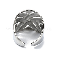 304 Stainless Steel Cuff Rings&nbsp;RJEW-M019-03P