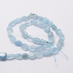 Natural Aquamarine Chip Bead Strands&nbsp;X-G-M298-20