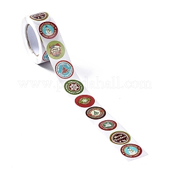 8 Patterns Round Dot Self Adhesive Paper Stickers Roll&nbsp;LS-DIY-A042-01H