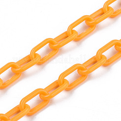 Handmade Opaque Acrylic Paperclip Chains&nbsp;X-KY-S166-002J