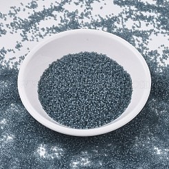 MIYUKIデリカビーズ小  シリンダー  日本製シードビーズ  15/0  （dbs0387)マット透明モンタナ光沢  1.1x1.3mm  穴：0.7mm  約175000個/袋  50 G /袋&nbsp;SEED-X0054-DBS0387