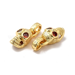 Rack Plating Eco-Friendly Brass Micro Pave Cubic Zirconia Pendants&nbsp;KK-A177-01G