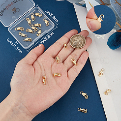 真鍮ロブスタークロウクラスプ20個。  丸カン付き  18KGP本金メッキ  12x6x2.5mm  穴：3mm&nbsp;KK-BBC0015-01A-G