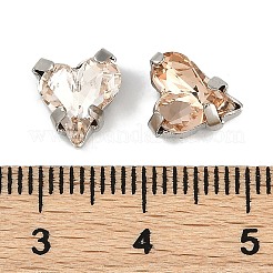 Brass Glass Rhinestone Sew on Rhinestones&nbsp;RGLA-B004-02P-A