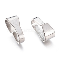 変色しにくい201ステンレススチール製スナップオンベイル  ステンレス鋼色  14x8x6mm  穴：5x12.5mm&nbsp;STAS-M283-09P