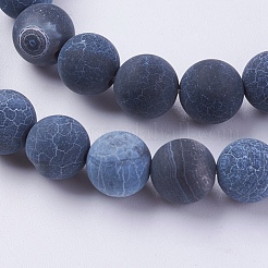 Natural Weathered Agate Beads Strands&nbsp;X-G-G589-8mm-07
