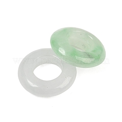 天然ミャンマージェイド/ビルマジェイドリンクリング  リング  ホワイト  15x5mm  内径：7mm&nbsp;GG-CBAC08B-02B