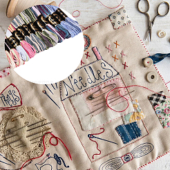 6層ポリエステル刺繍フロス  クロスステッチの糸  セグメント染めグラデーションカラー/クリスマス/秋カラーシリーズ  カラフル  0.5~1mm  約8.75ヤード（8m）/バンドル  12束/セット&nbsp;OCOR-WH20074-15K