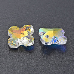 Electroplated Glass Charms&nbsp;EGLA-N006-013D
