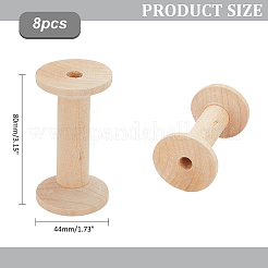 木製ボビン  コラム  ビスク  80x44mm&nbsp;WOOD-WH0124-72