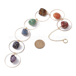 Chakra Jewelry Natural Mixed Gemstone Pendant Decorations&nbsp;HJEW-JM01686