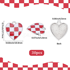 30Pcs Alloy Enamel Pendants&nbsp;ENAM-SC0007-61A