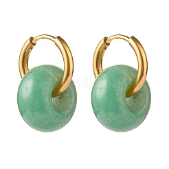 Natural Green Aventurine Chip Beads Jewelry Set&nbsp;SJEW-JS01223-07