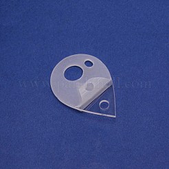 アクリルボビン  アクリル糸滴  クロスステッチ糸ボビン  ティアドロップ  透明  4.9x3.35x0.2cm  穴：5.2mm  5.8x4mmと11.3mm&nbsp;FIND-WH0003-25