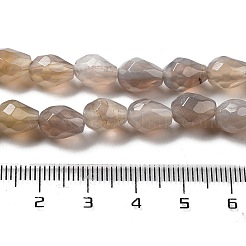 Natural Grey Agate Beads Strands&nbsp;G-P520-B08-01