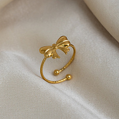 304 Stainless Steel Cuff Open Rings for Women&nbsp;TI6935