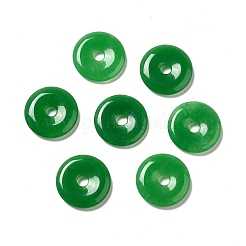 天然石マレーシアジェイドペンダント  染め  ドーナツ/円盤  ドーナツ幅：9.5~10mm  24~25x4~5mm  穴：5mm&nbsp;X-G-R418-26