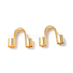 304 外科用ステンレス鋼ワイヤーガーディアンおよびプロテクター  18KGP本金メッキ  穴：1.5mm  5x6.6x2mm&nbsp;STAS-H176-02D-G