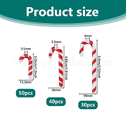 120Pcs 3 Sizes Christmas Themed Plastic Pendant Decorations&nbsp;KY-DC0001-56